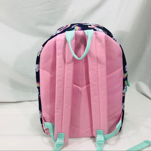 Madison & Dakota Unicorn & Rainbows Backpack Blue - Picture 3 of 4